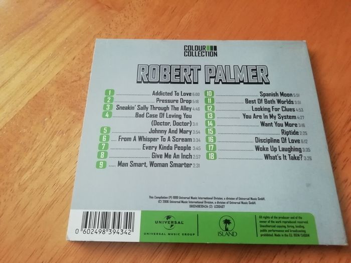 Robert Palmer- Greatest Hits Cd
