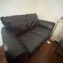 FREE  2 Seater Brown Leather Sofa Image 2