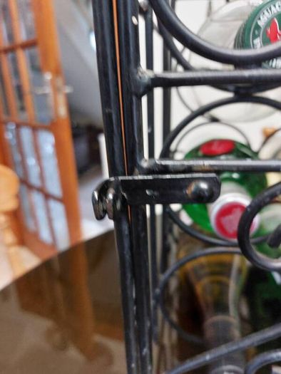 metal wine bottle holder