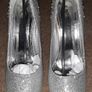 BRAND NEW Diamante encrusted silver shoes, Size 7 Image 2