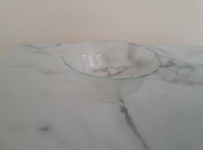 Small glass serving dessert bowl