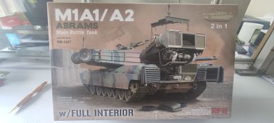 Rye Field Model (RFM) 1/35 scale M1A1/M1A2 Abrams Main Battle Tank (Kit RM-5007) plastic model kit. [1]