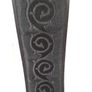 Leather Belt Vintage With Embossed Velvet Overlay Black Image 8