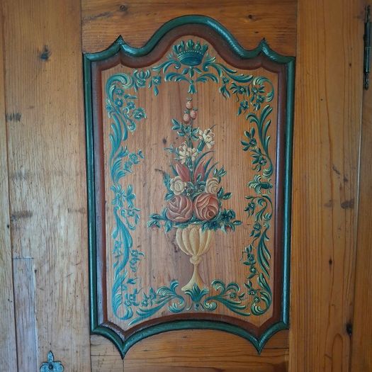 18th Century Folk Art Marraige Wardrobe