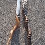 19th Century Horned Ceramonial Trident and Dagger (24 Inches) Image 3