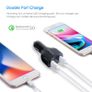 2 X QC 3.0 3 Port Fast Car Mobile Charger (Dual USB-A + Type-C) 35W (Brand New/Warranty) Image 7