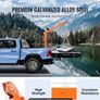 Electric Pickup Truck Crane 499kg with 1587kg Electric Winch 360 Degree Swivel Image 4