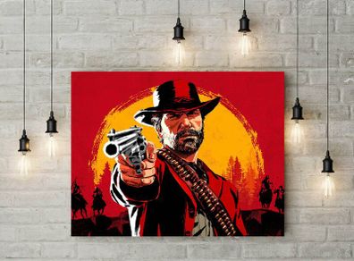 Red Dead Redemption game printed Wall picture foamex board printed picture on it wall board wall decor wall art picture