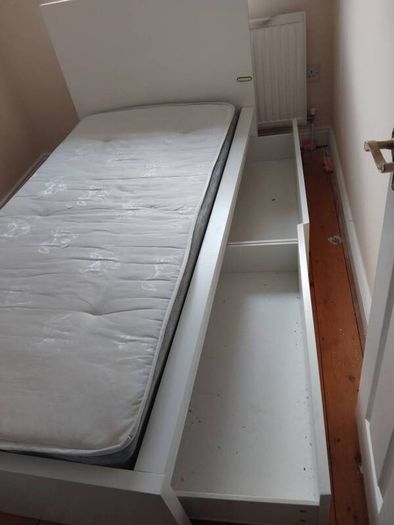 ikea single bed and mattress