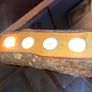 Stunning Rustic Live Edge Pine Wood Tea Light Holder Yule Log Waxed and Sealed Image 6