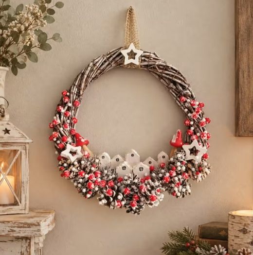 Handcrafted Christmas wreaths