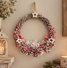 Handcrafted Christmas wreaths