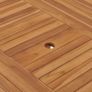 Garden Table 150x76 cm Solid Teak Wood Image 3