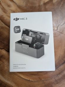 DJI Mic 3 wireless microphone kit, 2 mics, boxed