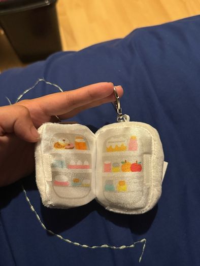Pusheen surprise box keychain food