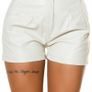 High-waisted Faux Leather Shorts Fits Size S ,s-m Image 2