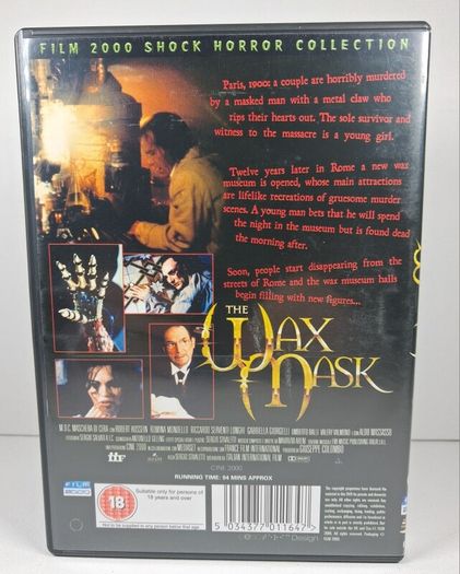 The wax mask horror dvd