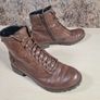 womens CLARKS GORETEX brown leather ankle boots Size UK 4 D EU 37 (AT2) Image 10