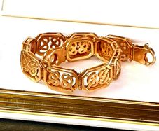 Vintage 9ct Gold Celtic Bracelet