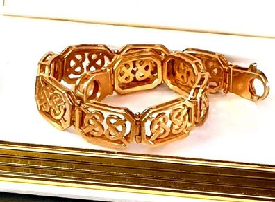 Vintage 9ct Gold Celtic Bracelet