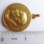 Vintage Gold Plated Pope John Paul II and Queen of Poland Our Lady Image 9