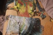 pretty little thing matching bodysuit and skirt