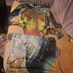 pretty little thing matching bodysuit and skirt