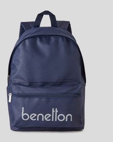 Benetton backpack navy blue