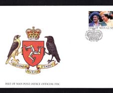 1998 Isle of Man Queen Elizabeth the Queen Mother and Queen Elizabeth II Commemorative Stamp First Day Cover (FDC)