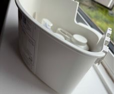 bathroom Ikea corner shelf with suction holders - FREE