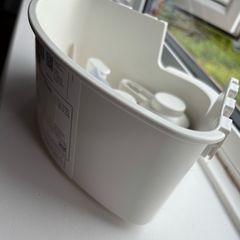 bathroom Ikea corner shelf with suction holders - FREE