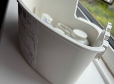 bathroom Ikea corner shelf with suction holders - FREE