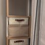 Tall Wooden Shelving Unit Image 4