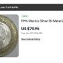 Mexico Silver 20 New Pesos 1994 BUNC Bimetallic vintage collector coin Image 6