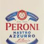 Peroni birra Roma nastro azzurro italiana Half Pint Beer Glass Image 6