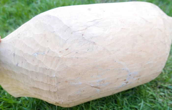 Antique Wooden Dough Bowl - Rare Bread Trough - Primitive Hand Carved Trencher Bowl - Country Wooden Bowl - Farmhouse Decor 20" x 10"