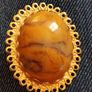 Vintage beautiful brooch with stone. Image 2