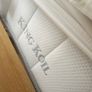Beautiful oak herringbone kind size bed frame and mattress Image 5