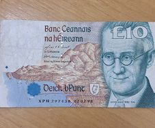 Irish Bank Notes - Bundle of Four 10 Punt - James Joyce