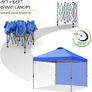 Durable Ez Pop-up Gazebo Tent with 1 Sidewall(2x2M,Blue) Image 3