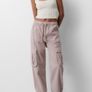 Fab Pull & Bear Dusky Pink Cargo Trousers  Size Large UK 14 Image 4