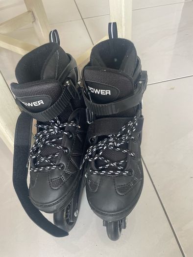 Inline Power Roller skates with lights Uk size 2-4