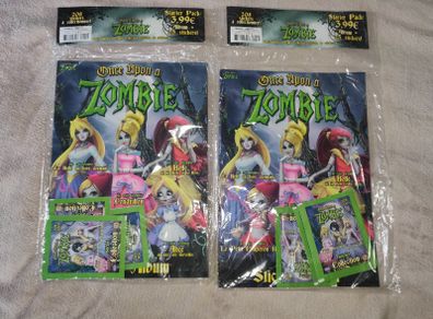 once upon a zombie stickers and stickerbook
