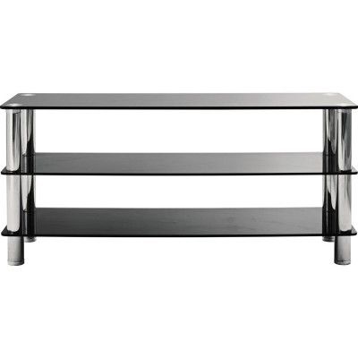 Hygena Matrix Black Glass TV Bench