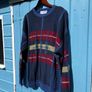 Vintage Patterned Knit Grandpa Jumper Made In Ireland Image 5