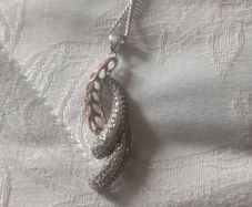 Sterling silver swirl necklace