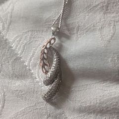 Sterling silver swirl necklace