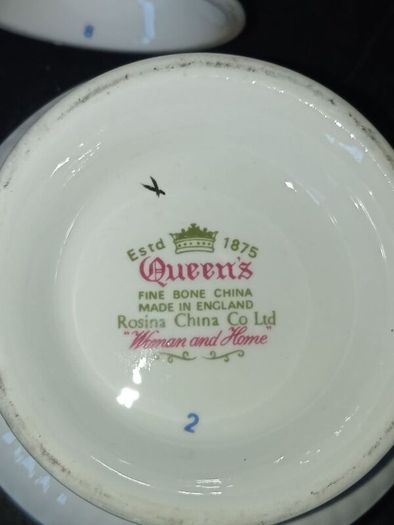 QUEEN'S Fine Bone China Rosina China "Woman and Home" Tea set