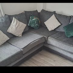 Grey L Corner Sofa