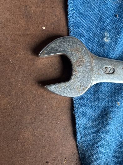 Vintage Rahsol No.5 2202 Metric 20mm X 22mm Open End Spanner Made In Germany.